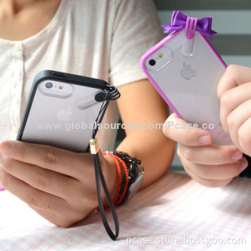 Shawl Transparent TPU Case for iPhone 5S, OEM Packaging Welcomed